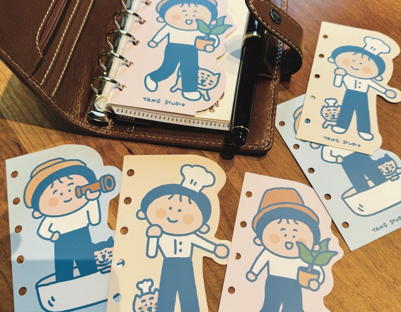 【唐小糖】M5/A7活页手帐本分隔页 异形分隔页/pvc分隔页 - 笔记本/手帐 - 其他材质 多色