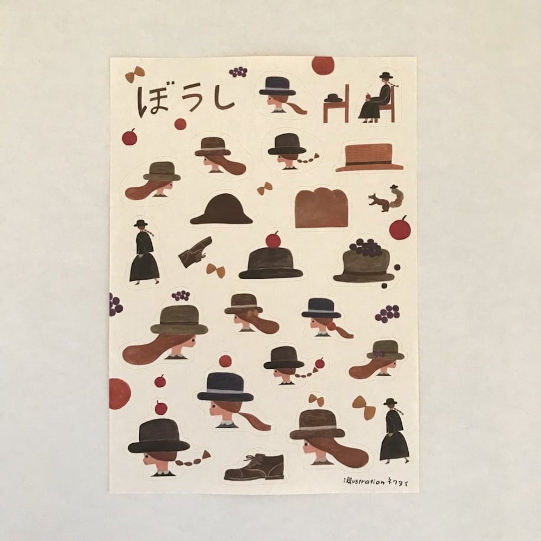 贴纸单张 帽子 - 贴纸 - 其他材质 透明