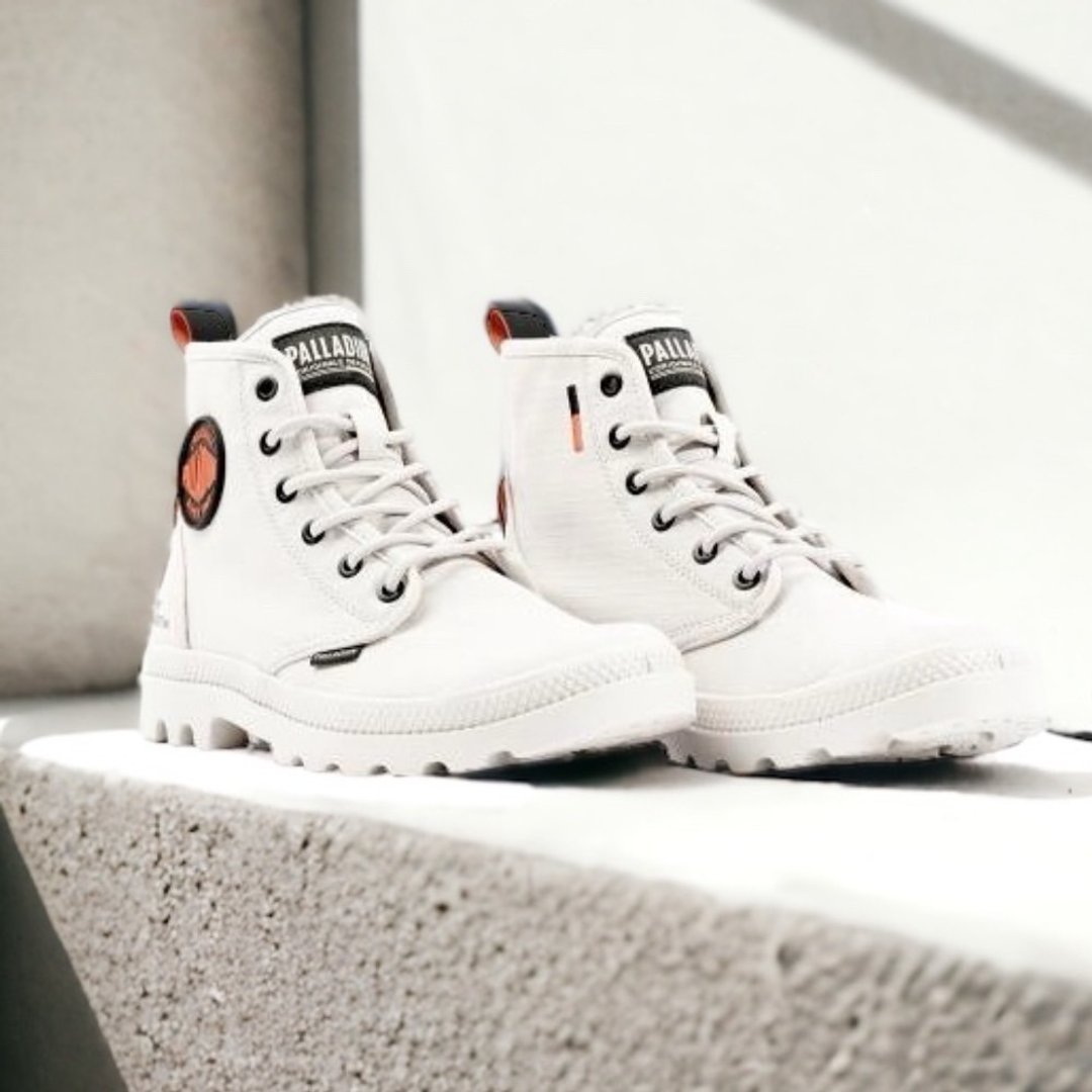 PALLADIUM PAMPA 经典潮流LOGO帆布高筒军靴 78881 - 女款休闲鞋 - 其他材质 多色