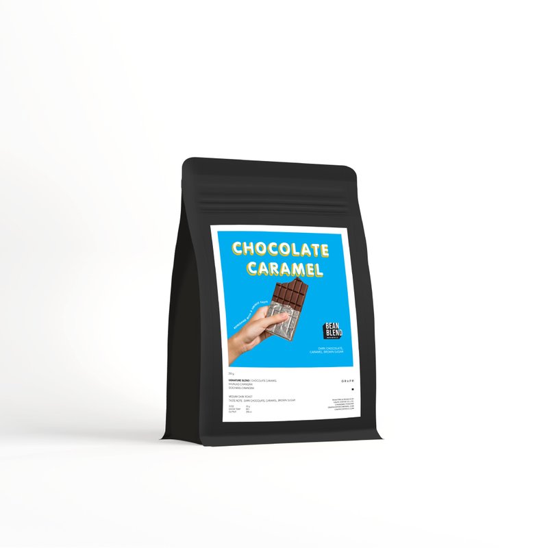 图表 |招牌混合咖啡豆 - 深色调套装 - 巧克力焦糖 1000 克。 - 咖啡 - 其他材质 蓝色