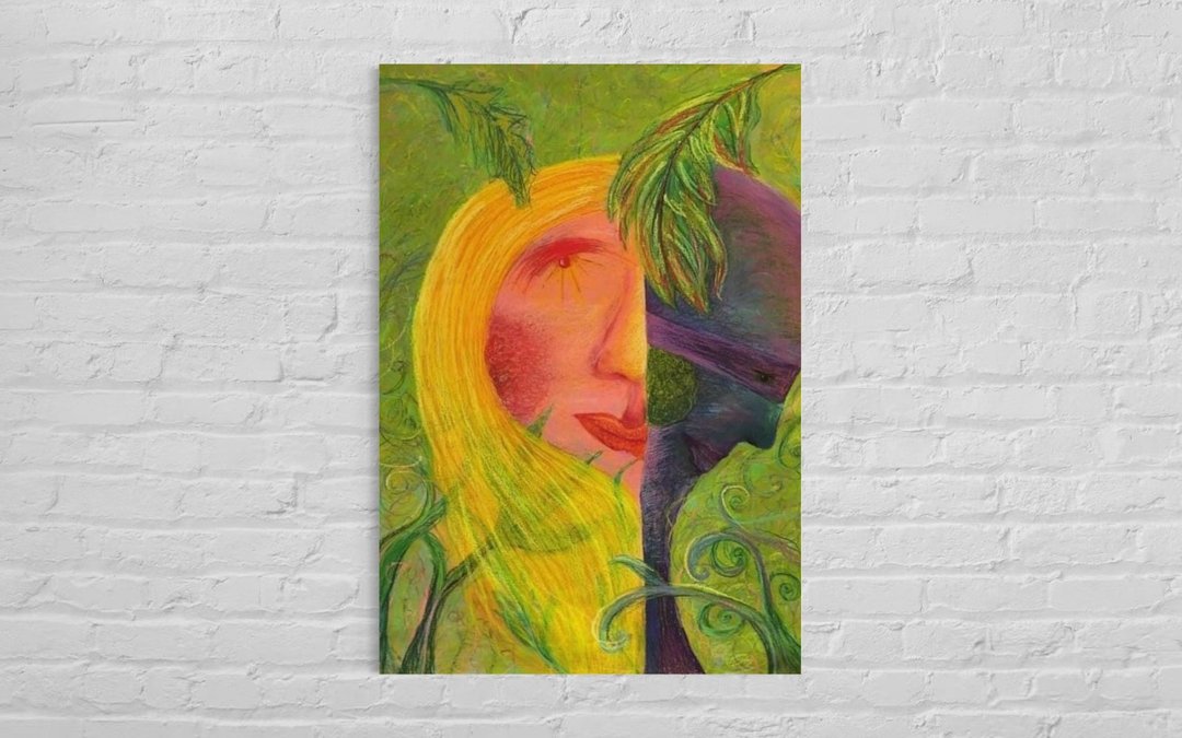 自画像系列-明暗 原画作品 - 海报/装饰画/版画 - 颜料 多色