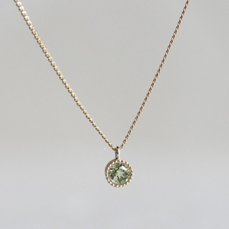 Peridot birthstone pendant [P033K10PE] - 项链 - 宝石 