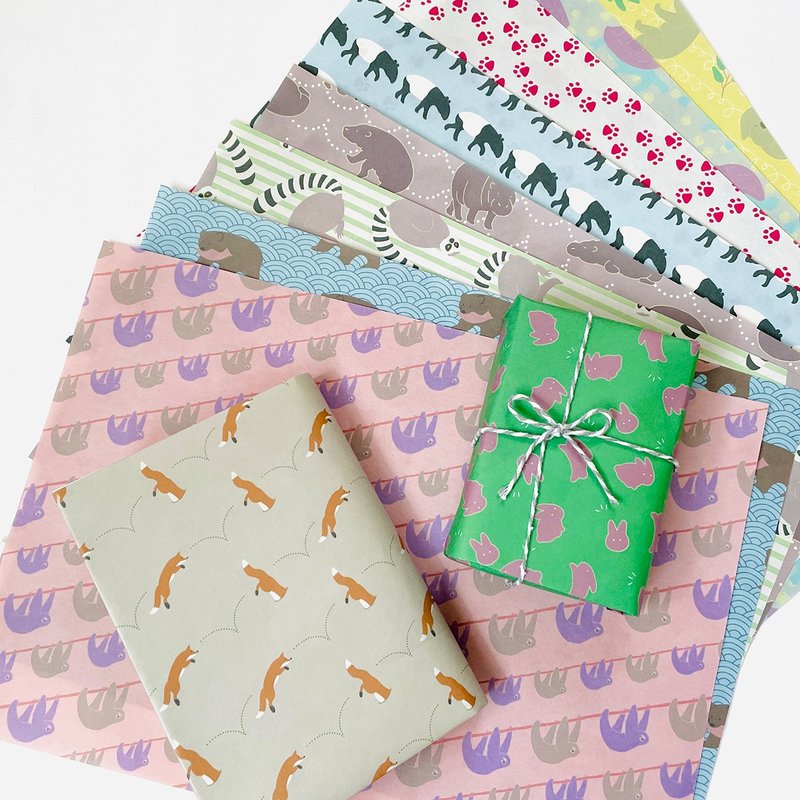 // A4 10张组 // 10款动物设计纸 - 纸盒/包装盒 - 纸 多色