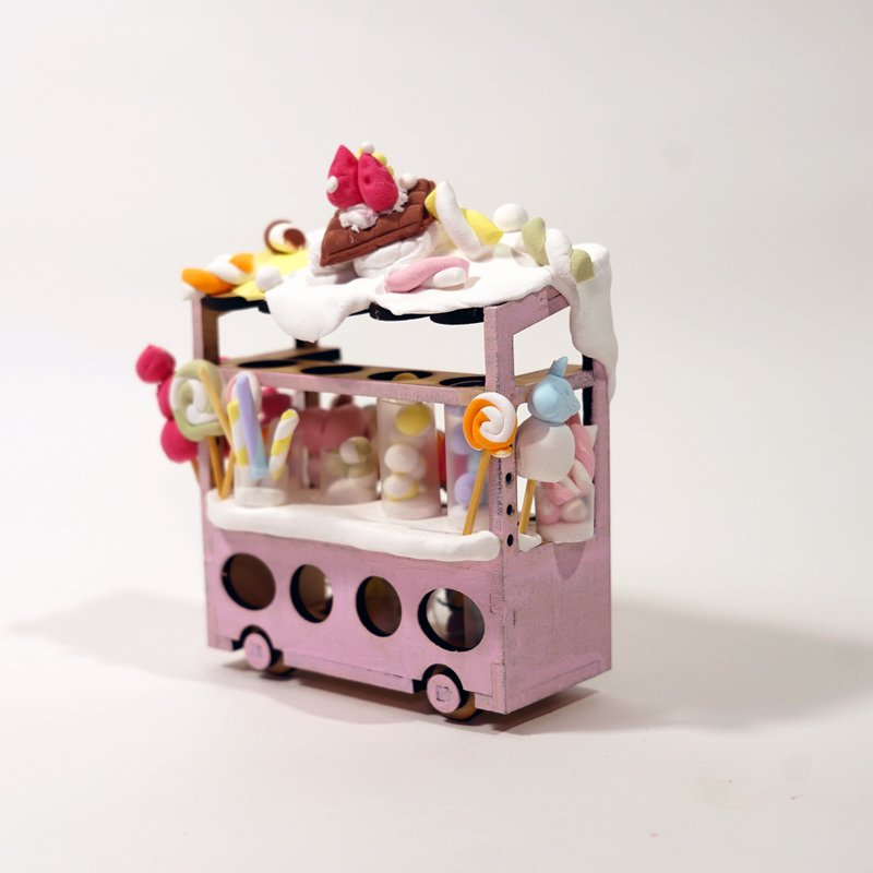 DIY手作 夜市系列 - 糖果餐车 手作材料包 - 其他 - 木头 