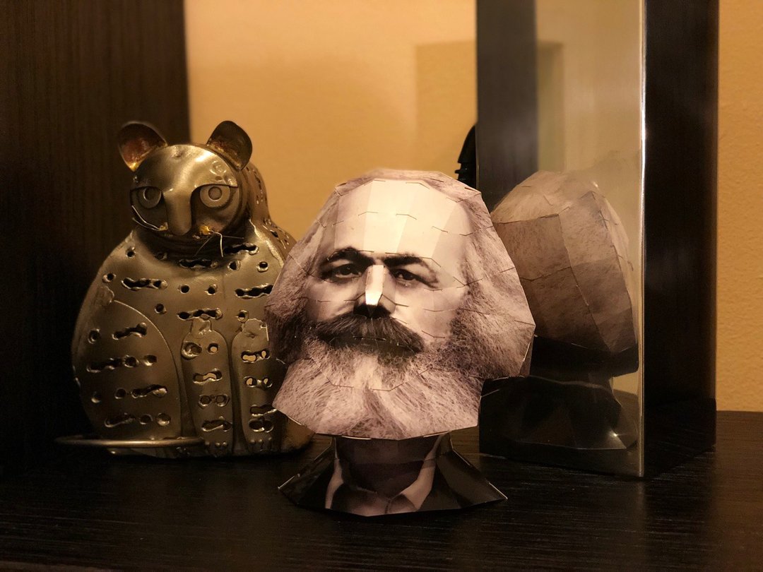 【酷比头纸模型】卡尔 马克思 Karl Marx 世界名人堂 | 免剪贴 手作 立体拼图 - 拼图 - 纸 多色