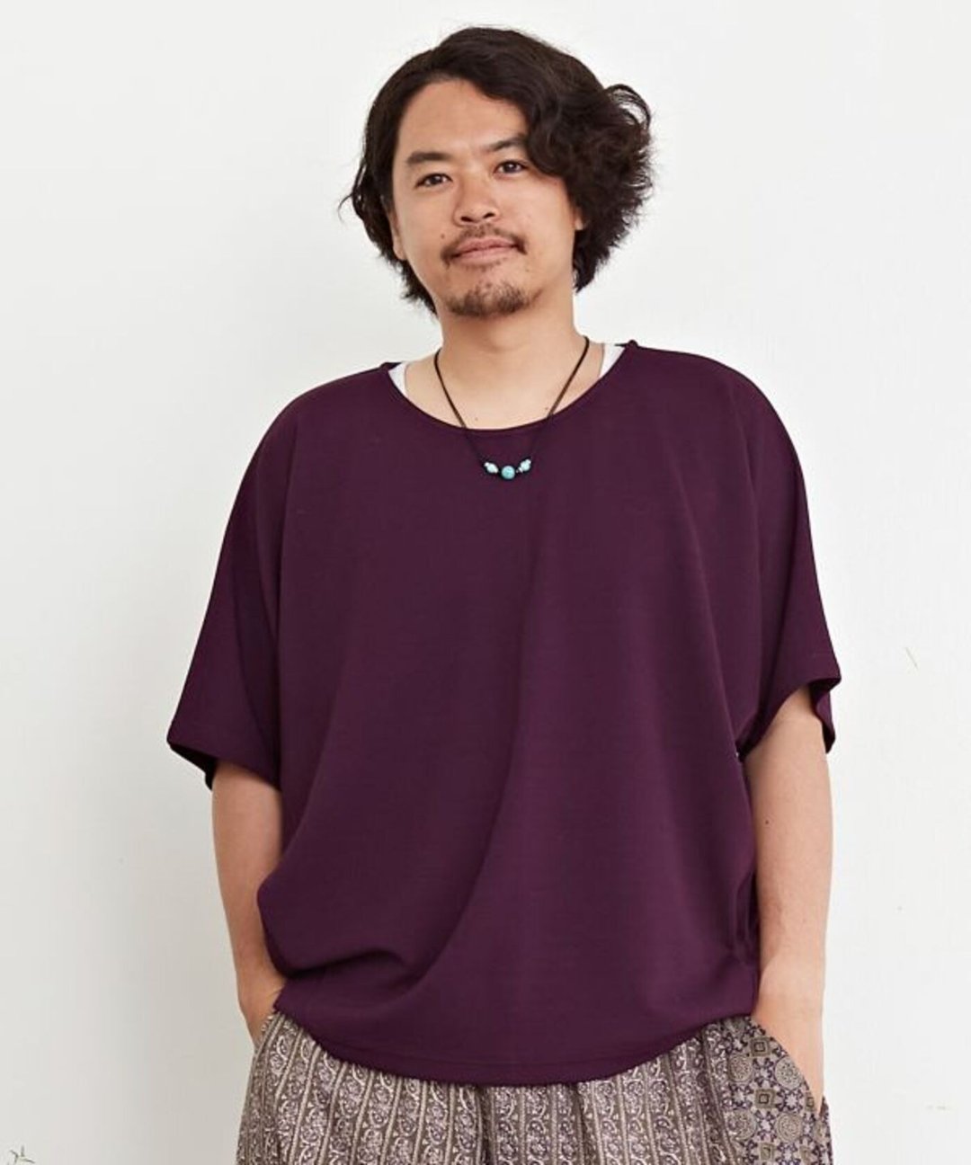 【热门预购】1+1针织蝙蝠袖叠穿上衣2件式套装 (4色) COT-2308 - 男装上衣/T 恤 - 其他材质 