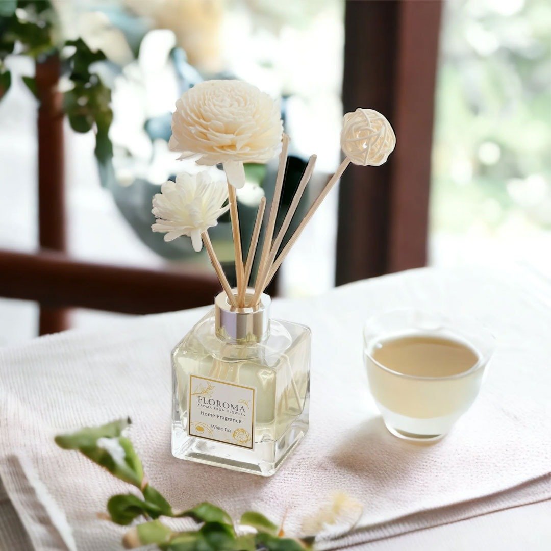 白茶 White Tea 室内扩香瓶 Home Diffuser - 香薰/精油/线香 - 其他材质 白色