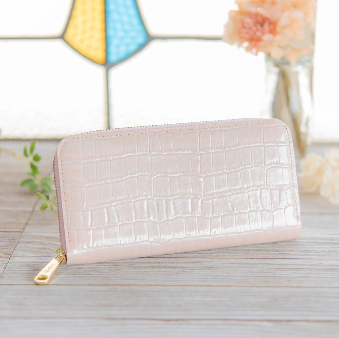 Made in Japan handmade leather wallet - 皮夹/钱包 - 真皮 粉红色