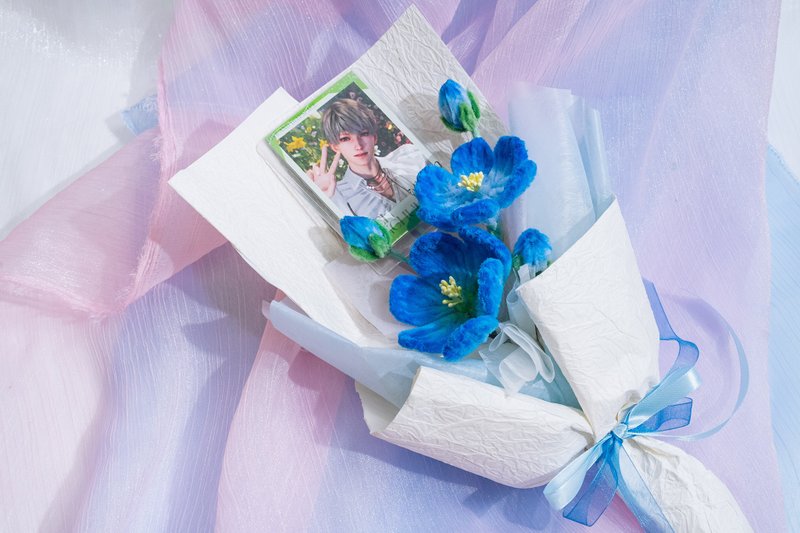 猎人小姐的婚约 星辰之恋 主题概念手作毛根花束 - 干燥花/捧花 - 聚酯纤维 