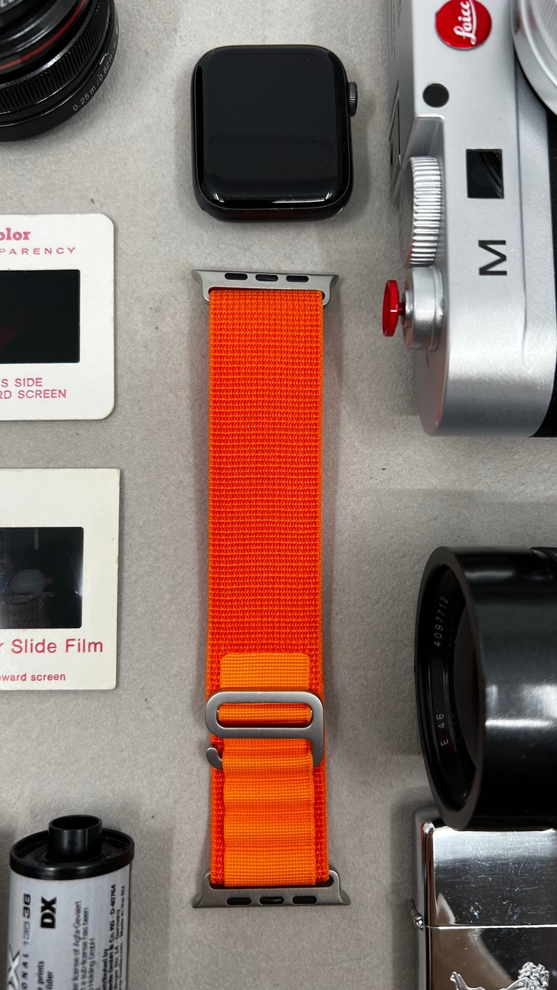 Apple Watch Ultra 49mm 多色 橘子色 Alpine Loop腕表高山环表带 - 表带 - 其他人造纤维 