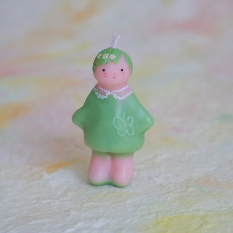 小宝宝 手工香薰蜡烛 绿色春天宝宝 - 蜡烛/烛台 - 蜡 