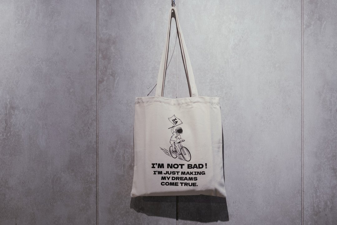 I'm not BAD 我不坏 帆布环保袋 米白 - 手提包/手提袋 - 其他材质 