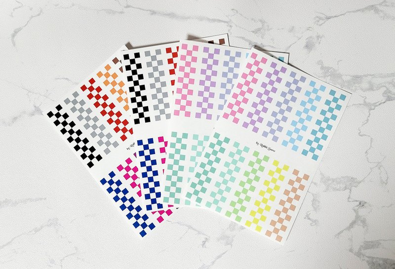 格纹贴纸 - 贴纸 - 其他材质 