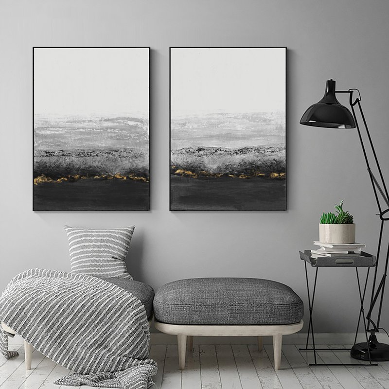 金夜暗涌 | D | 艺术微喷 | 挂画 - 海报/装饰画/版画 - 木头 