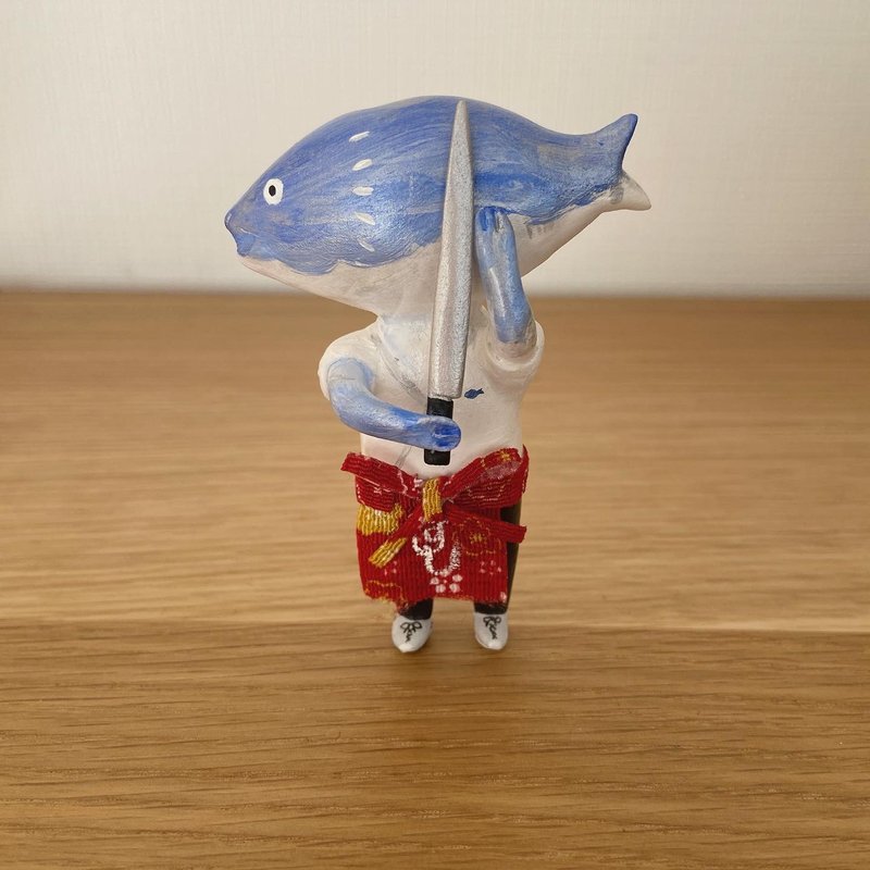 sushi master(fish) - 摆饰 - 粘土 白色