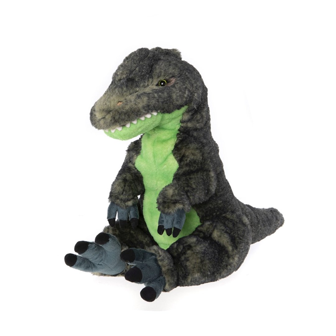 Hugh Mongus 手工制作精致动物玩偶 T-Rex 暴龙 恐龙 - 玩偶/公仔 - 聚酯纤维 绿色