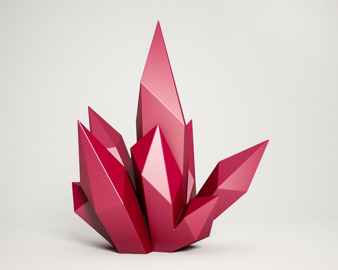 DIY Paper craft Crystal, 3D papercraft model, PDF template, DIGITAL TEMPLATE - 手工艺教程/工具书 - 其他材质 