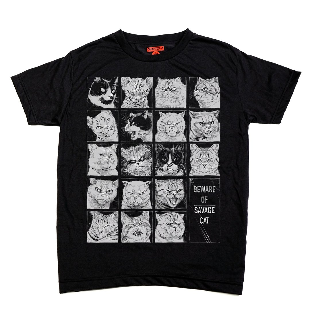 Savage Cat Chapter One T-shirt - 男装上衣/T 恤 - 其他材质 白色