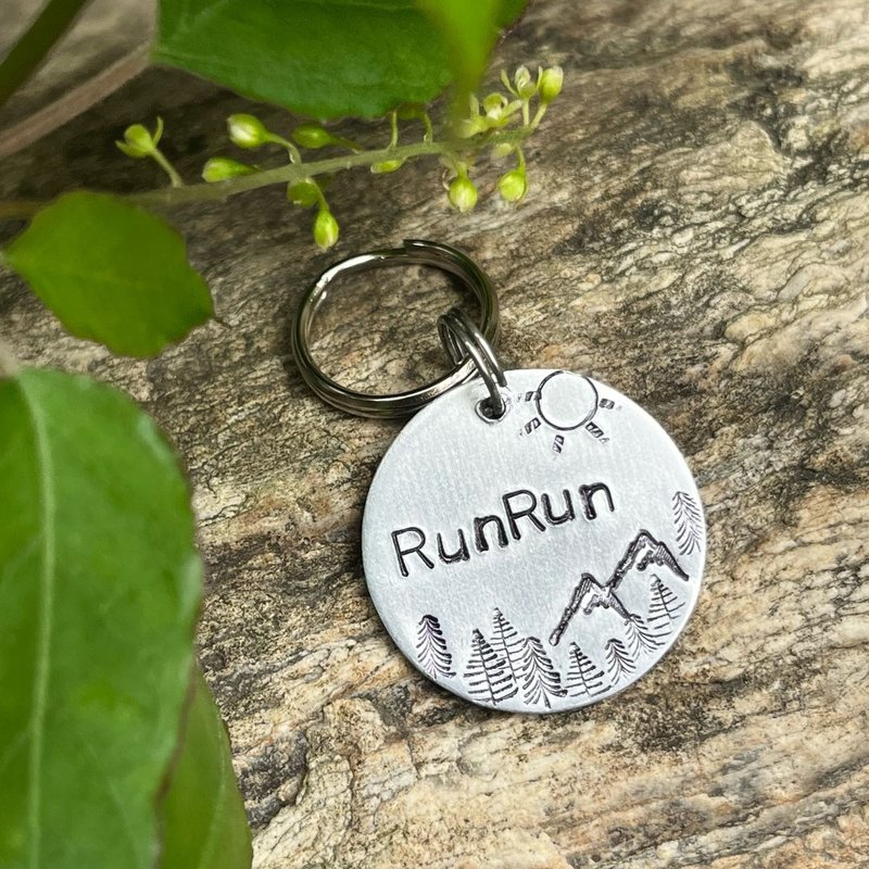 手工定制金属狗牌 宠物吊牌 宠物名牌 山系-01 - 订制抱枕/饰品 - 铝合金 