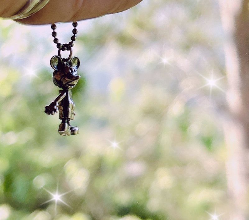 Mickey Mouse 米老鼠baby - 项链 - 纯银 银色