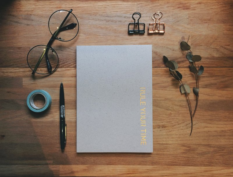 迪梦奇 Rule Your Time 页码笔记本 - 灰茶 - 笔记本/手帐 - 纸 多色