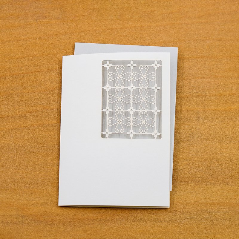 老屋颜 x windowgrills_tw 铁窗花万用卡-07 四叶草 - 卡片/明信片 - 纸 