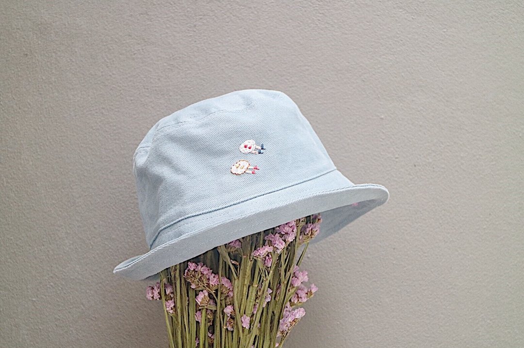 Fried egg  hat - 帽子 - 棉 