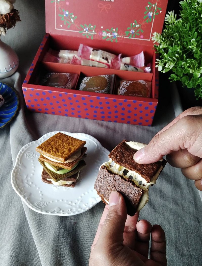 【新年礼盒】拉丝夹心酥饼 12入 / 8入 - 手工饼干 - 新鲜食材 