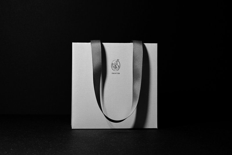 005 Lizard  - 奢华纸袋 LUXURY BAG - 手提包/手提袋 - 纸 银色