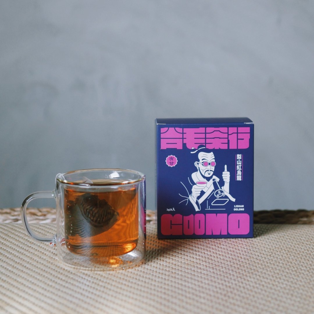 熟韵蜜香 | 有甘 ! 梨山红乌龙 | 台湾原叶茶包 | 8入一盒 - 茶 - 新鲜食材 蓝色