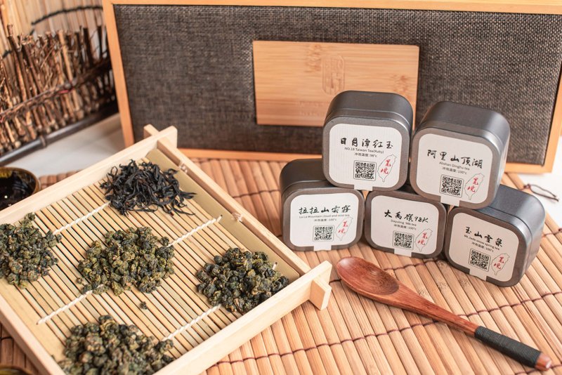 觅境综合混搭松木礼盒(伴手礼附提袋) 台湾茶 乌龙茶 伴手礼 - 茶 - 木头 