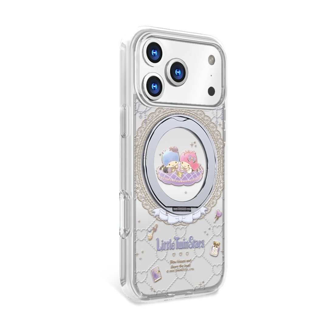 三丽鸥 iPhone 17 军规360旋转磁吸立架壳-魔镜双子星 - 手机壳/手机套 - 其他材质 多色