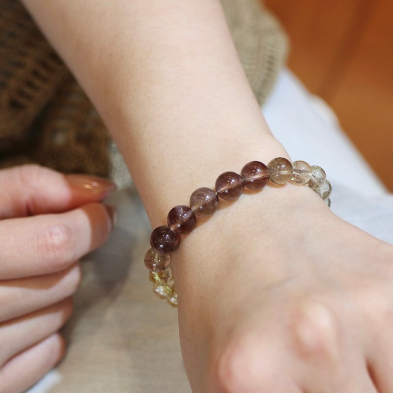 清明坚定 利比亚托帕 能量手环 - 手链/手环 - 水晶 多色