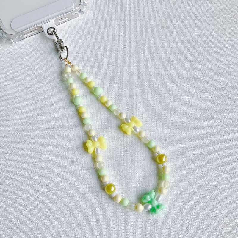 特价款/蝴蝶结 手机背带手机挂绳手机壳防摔链 - 手机配件 - 塑料 黄色