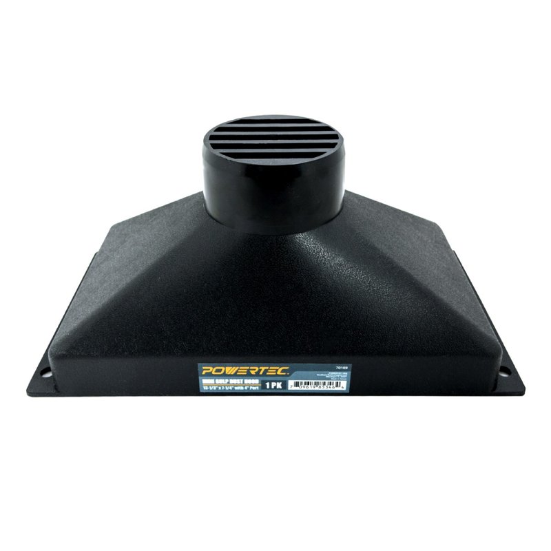 【美国】POWERTEC 4寸 方形集尘罩 防尘罩 集尘设备 木工 木作 - 其他 - 塑料 黑色
