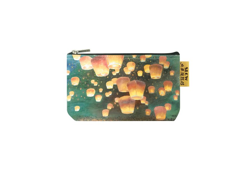 Sunny Bag - 火车头颜坊-多功能棉布文具袋/化妆包-千灯齐扬 - 化妆包/杂物包 - 其他材质 