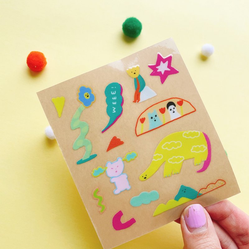 吵吵闹闹 | 水晶转印贴纸 - 贴纸 - 纸 