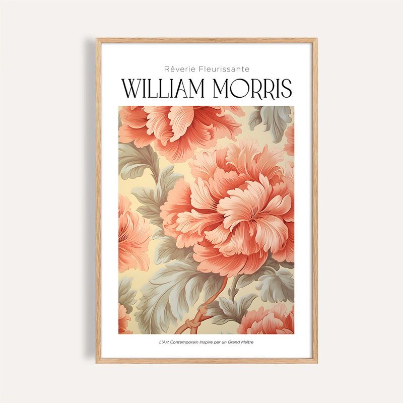 花卉装饰画芯 海报 挂画 无框画 / 曦光绽影 威廉莫里斯风格 - 海报/装饰画/版画 - 纸 