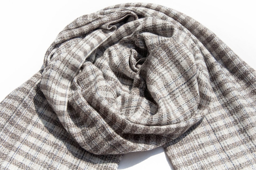 喀什米尔Cashmere 针织围巾 纯羊毛围巾 手织围巾 编织围巾-芬兰 - 围巾/披肩 - 羊毛 多色