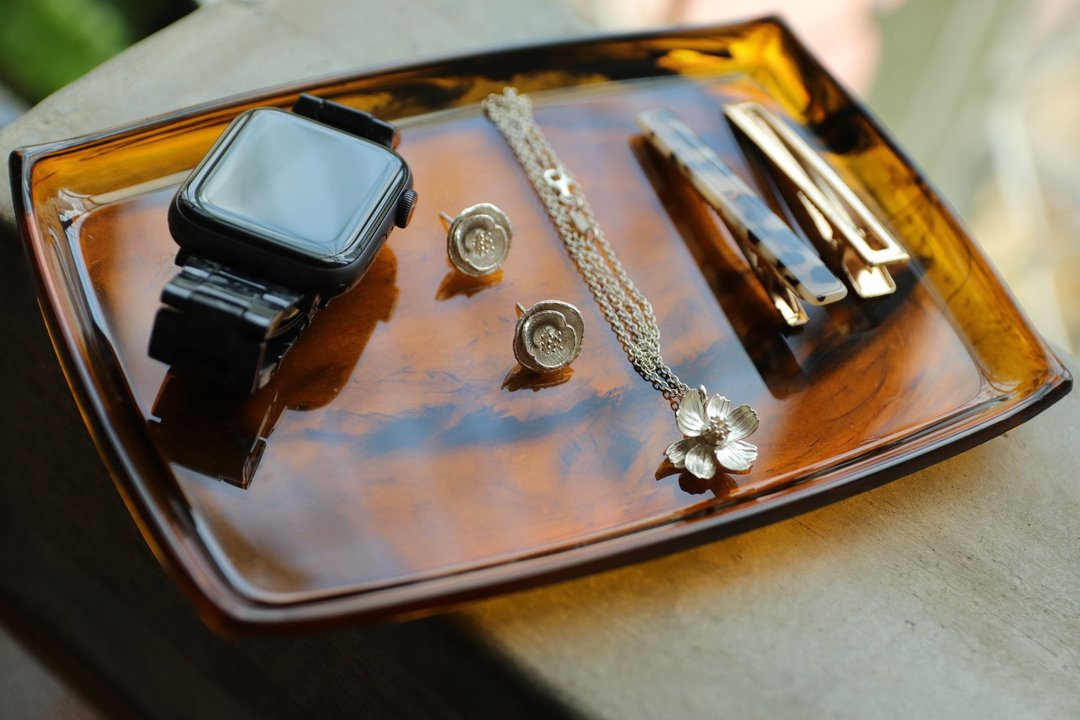 1950's Made in USA Vintage Tortoiseshell Tray - 其他 - 塑料 