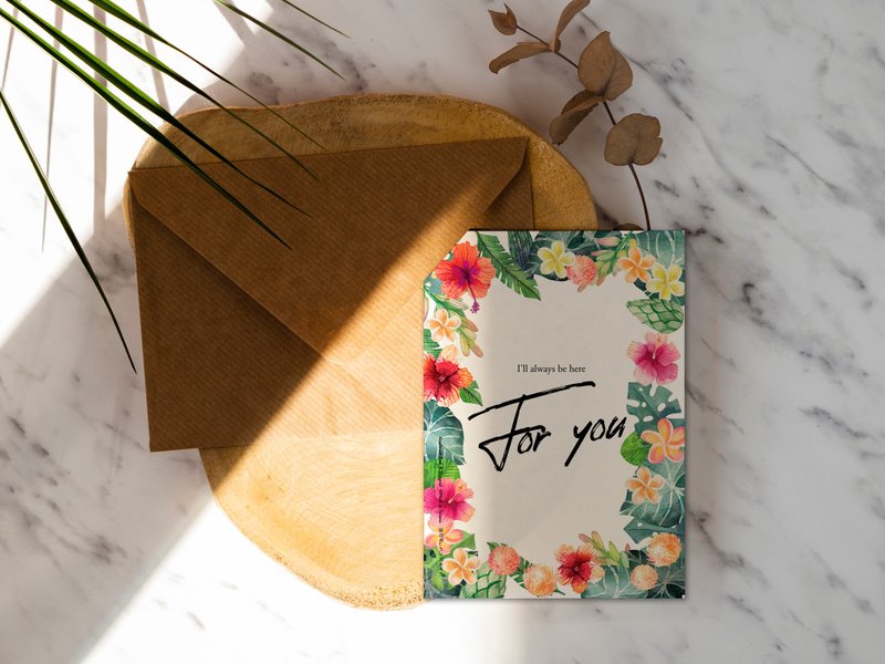 花朵祝福【CM19008】洛可可草莓手创明信片万用卡片含信封 - 卡片/明信片 - 纸 