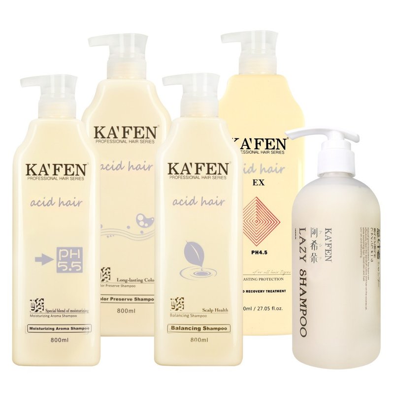 KAFEN 2入组 亚希朵洗发/护发系列800ml 赠阿希朵五合一懒人洗发 - 洗发用品 - 其他材质 白色