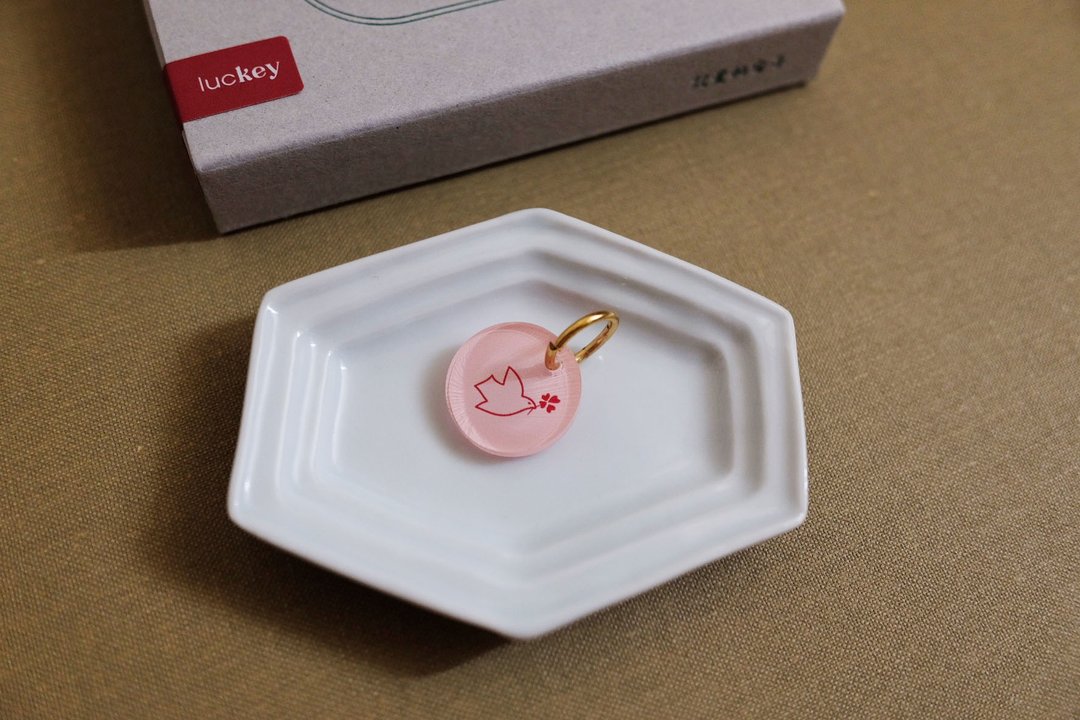 NEW! 带来幸福自由的青鸟【lucKey 幸运饰 charm】 - 钥匙链/钥匙包 - 压克力 粉红色