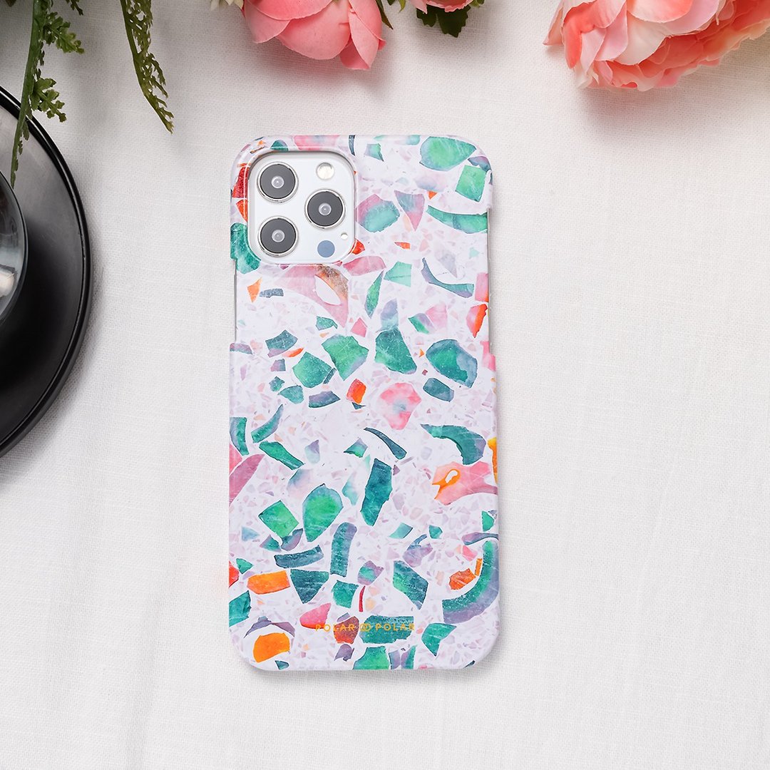 iPhone / Samsung 湖蓝水磨石 半包硬壳 手机壳【定制】 - 手机壳/手机套 - 塑料 蓝色