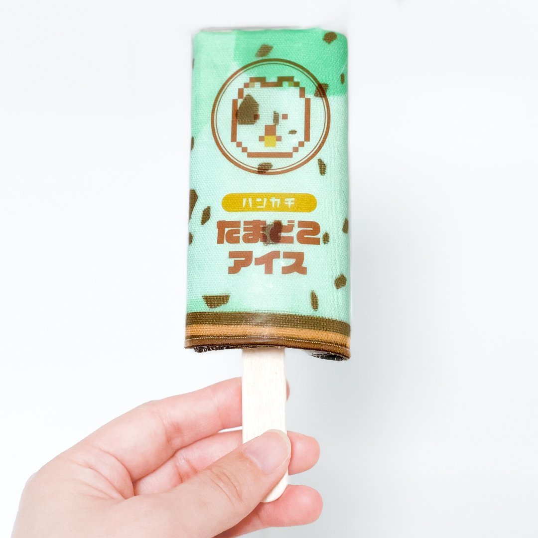 Ice-like gauze handkerchief chocolate mint - 手帕/方巾 - 棉 绿色