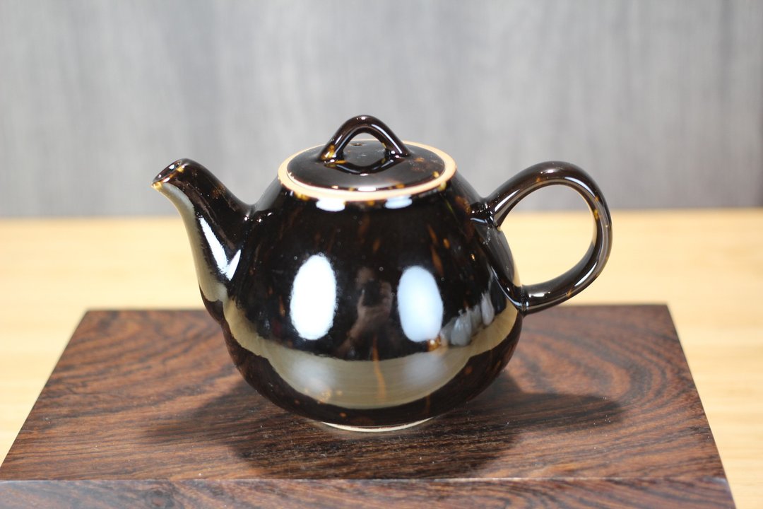 【沐春生活】180ml 黑釉 本丸茶壶 莺歌名家叶敏祥作品 - 茶具/茶杯 - 瓷 