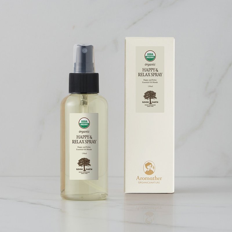 韩国Aromather逐香者-愉悦舒缓精油香氛喷雾130ml 空间织品喷雾 - 香薰/精油/线香 - 精油 