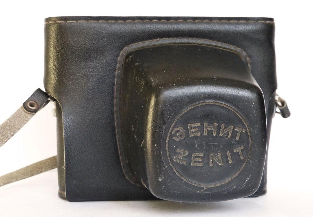 Zenit E B ET EM TTL hard leatherette case camera bag with strap KMZ USSR - 相机 - 其他材质 黑色