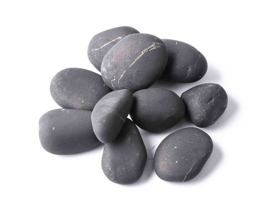 鹅卵石-Shungite Stones for Water Bulk Lot - 其他 - 石头 黑色