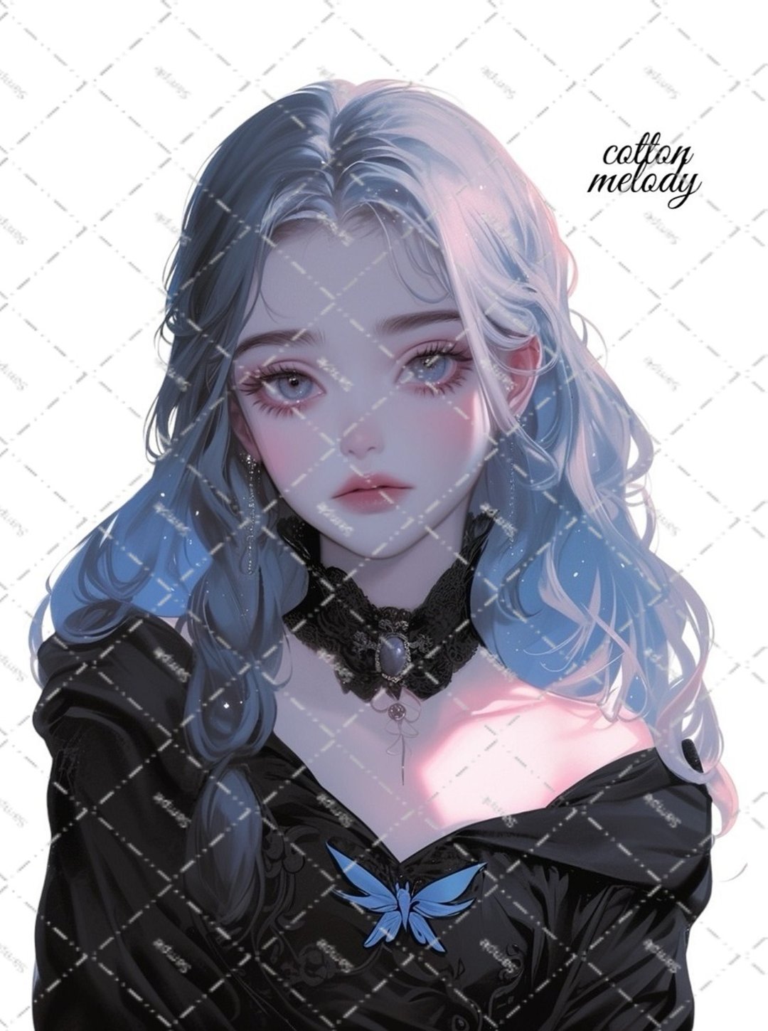 original sticker no.2287 人物贴纸 原创贴纸 原创人物贴纸 装饰贴纸 cotton melody - 贴纸 - 纸 